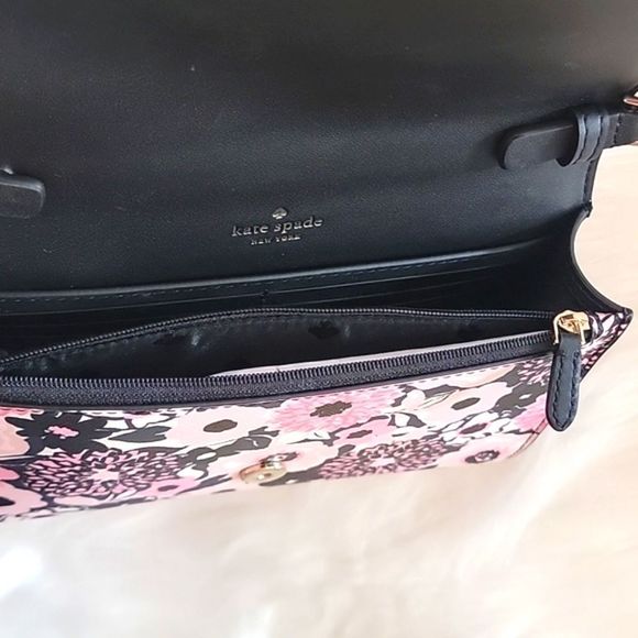 NWT KATE SPADE DAHLIA CROSSBODY FLORAL PINK MULTI GOLD CHAIN - Picture 10 of 13